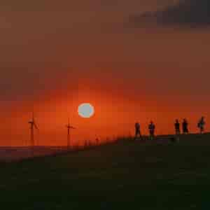 Sonnenuntergang auf der Halde 1