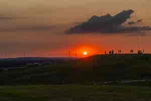 Sonnenuntergang auf der Halde 2