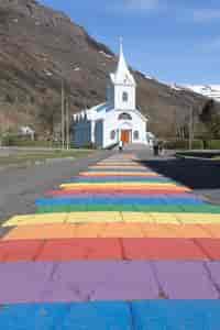 Seydisfjördur ,Die blaue Kirche