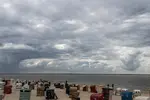 Wolken ueber Borkum