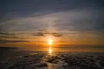 Sonnenuntergang im Watt